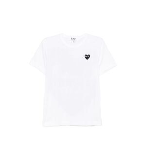 Comme Des Garçons Play Women Black Heart Cotton T-Shirt
